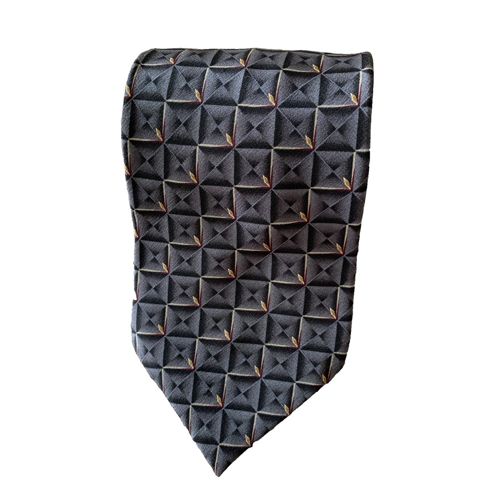 Bill Blass Black Label Men Tie Gray Color Silk